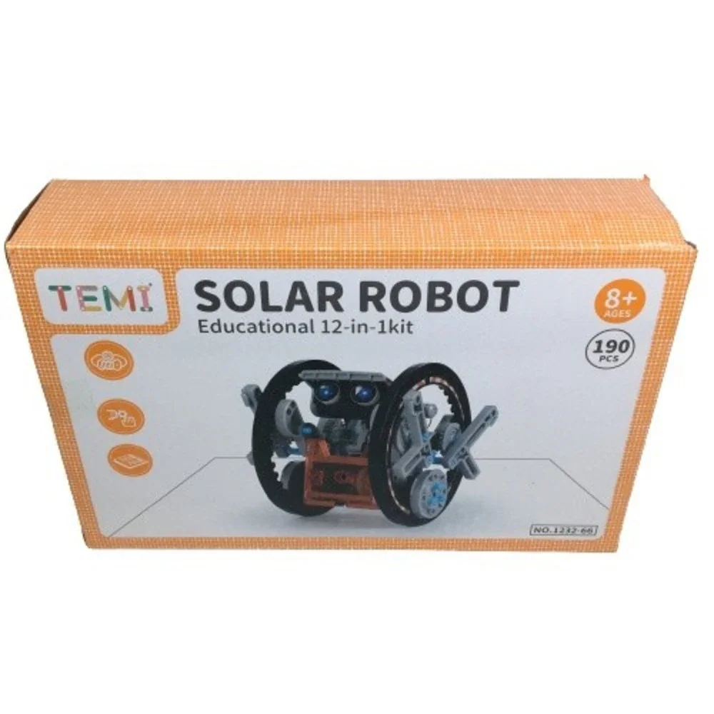 TEMI STEM Solar Robot Kit for Kids 12-in-1 Educational STEM Science Experiment